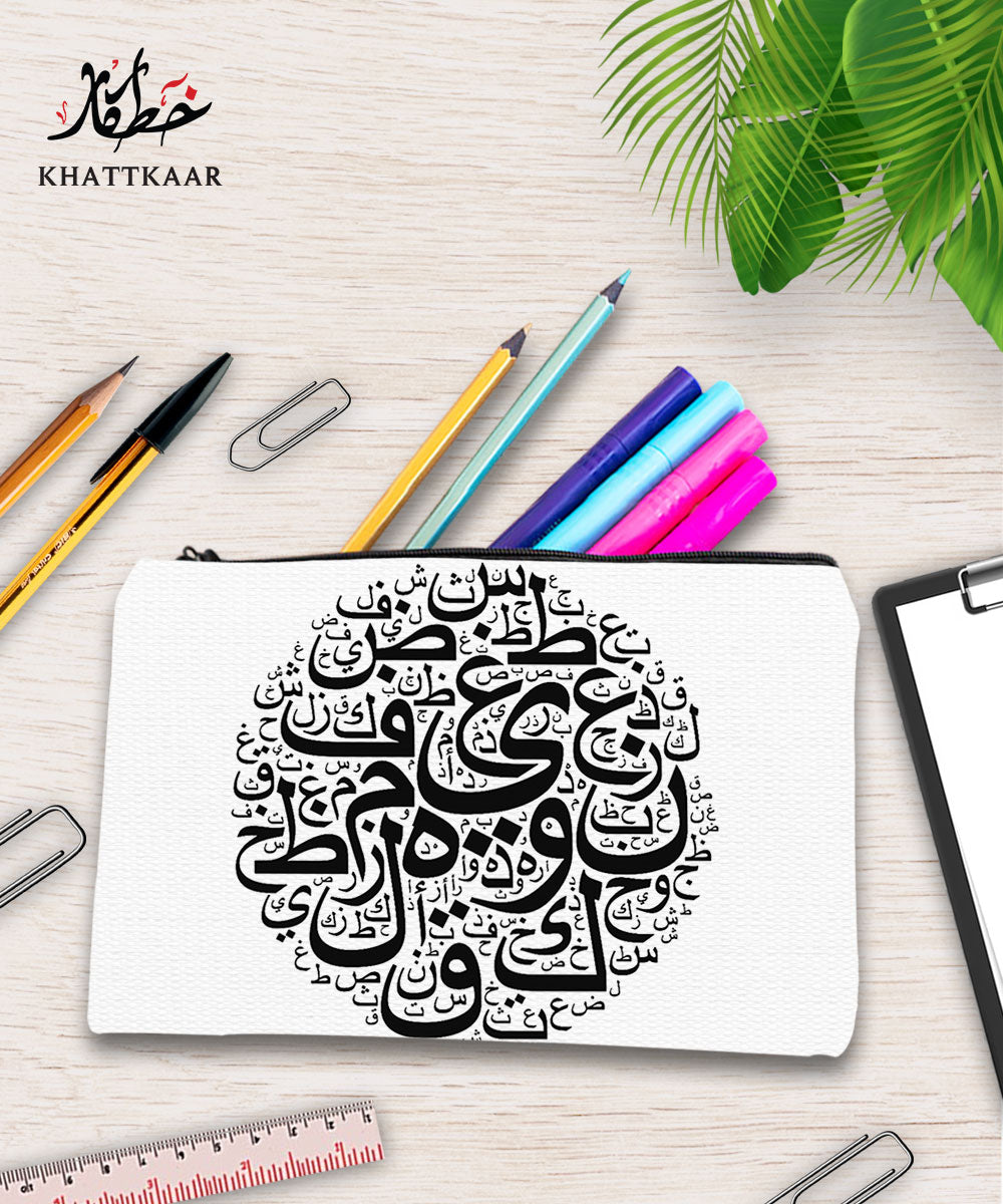 Double Side Printed Caligraphy Pouche 06